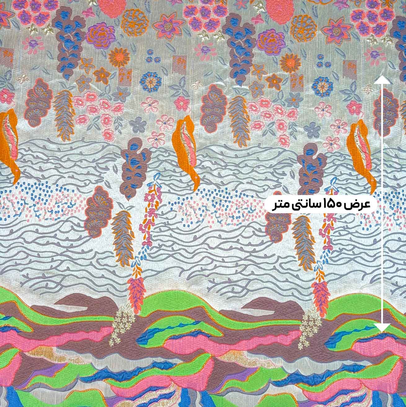 پارچه ژاکارد تافته ترک آینام رنگ 158-3 
