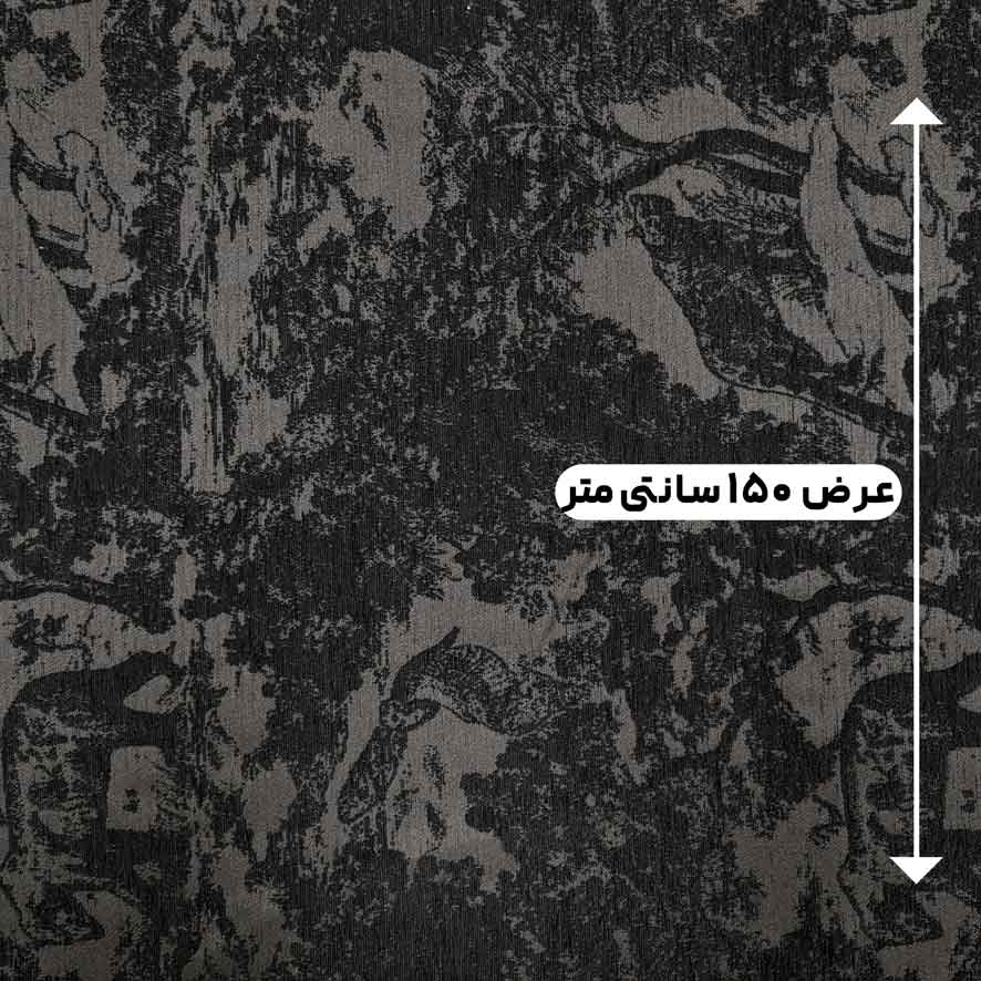 پارچه ژاکارد شانل ترک ویولت رنگ مشکی 