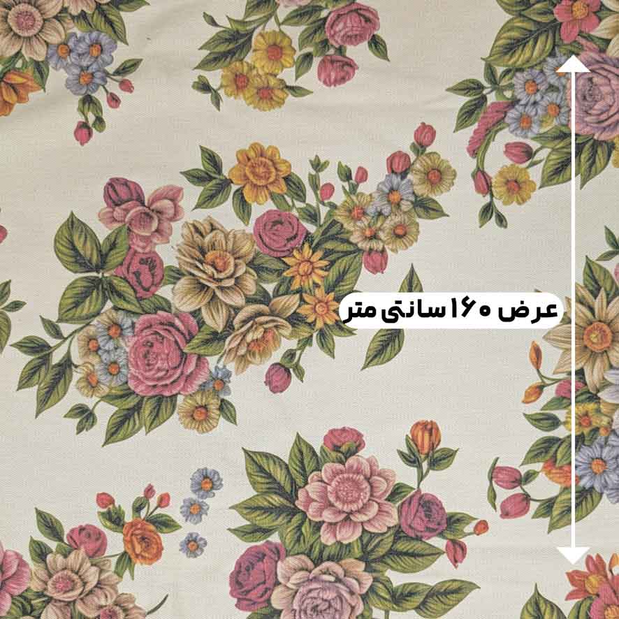 پارچه کتان پرینت سه بعدی رنگ 1 