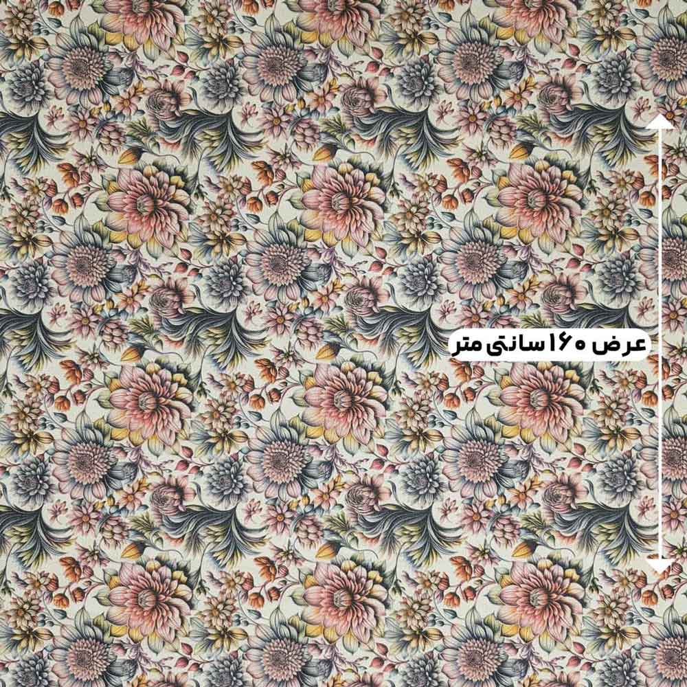 پارچه کتان پرینت سه بعدی رنگ 4 