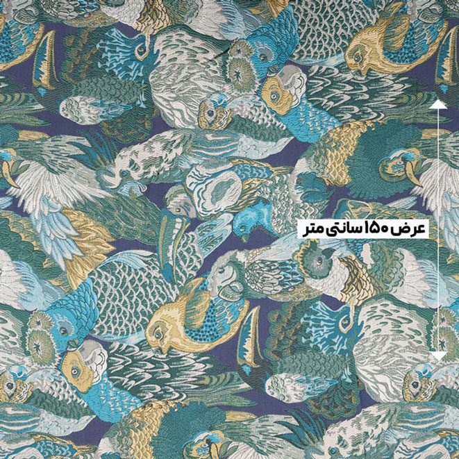 پارچه ژاکارد تافته کره آنالی رنگ 1-3 