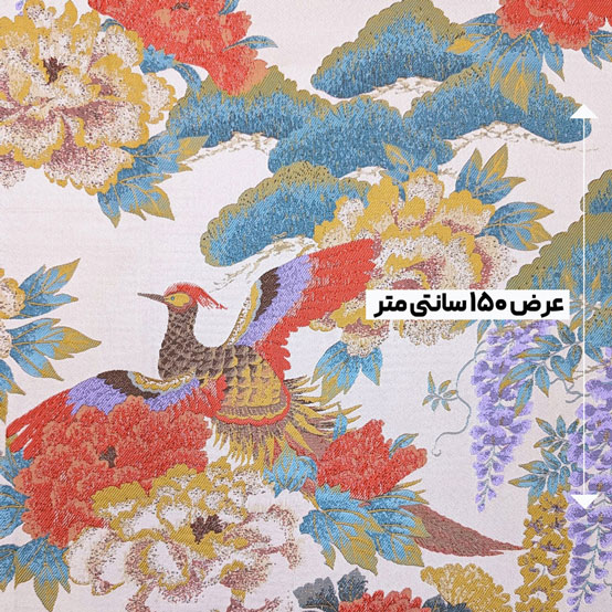 پارچه ژاکارد تافته کره آیسا رنگ 2-2 