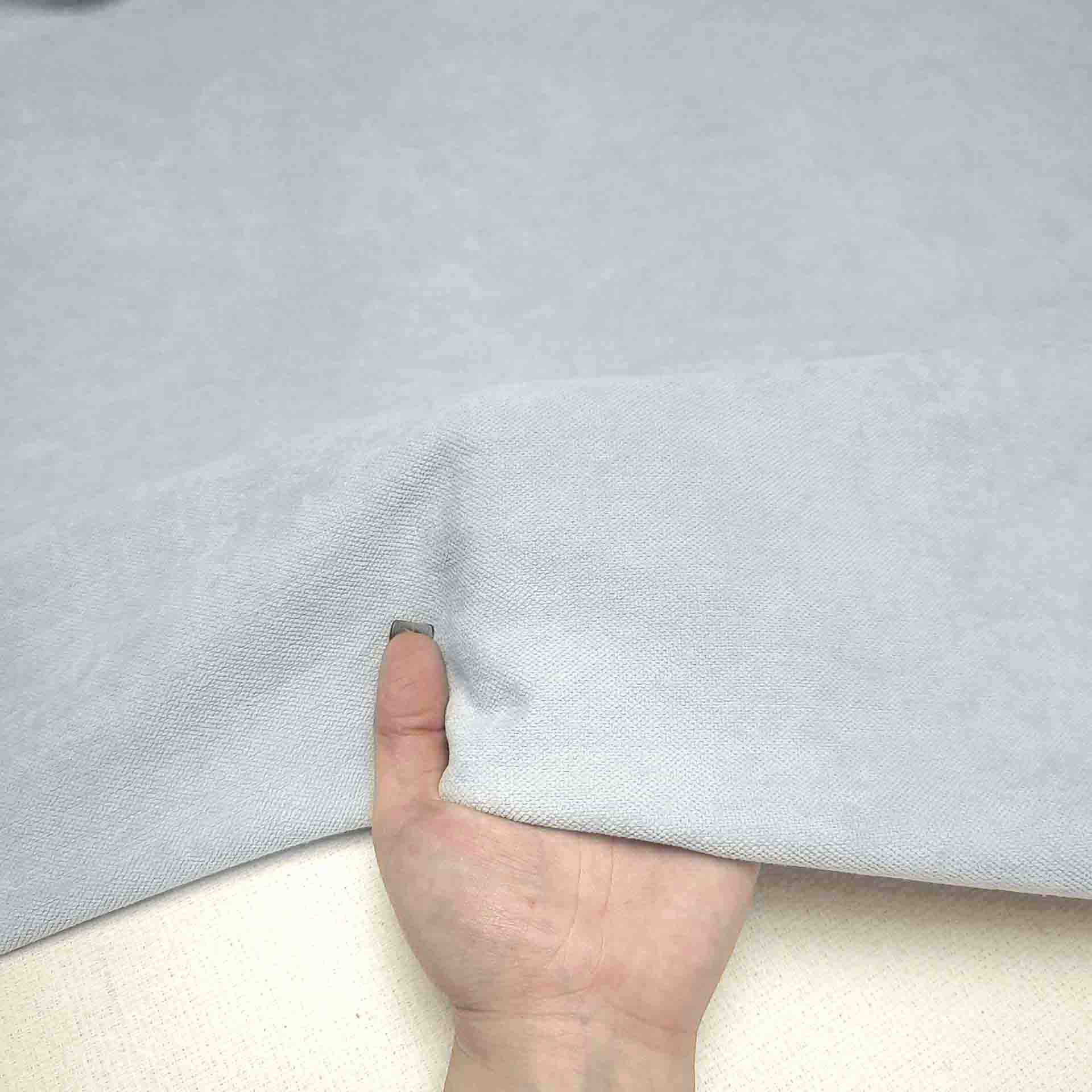 پارچه بوکله ساده رنگ نقرآبی 