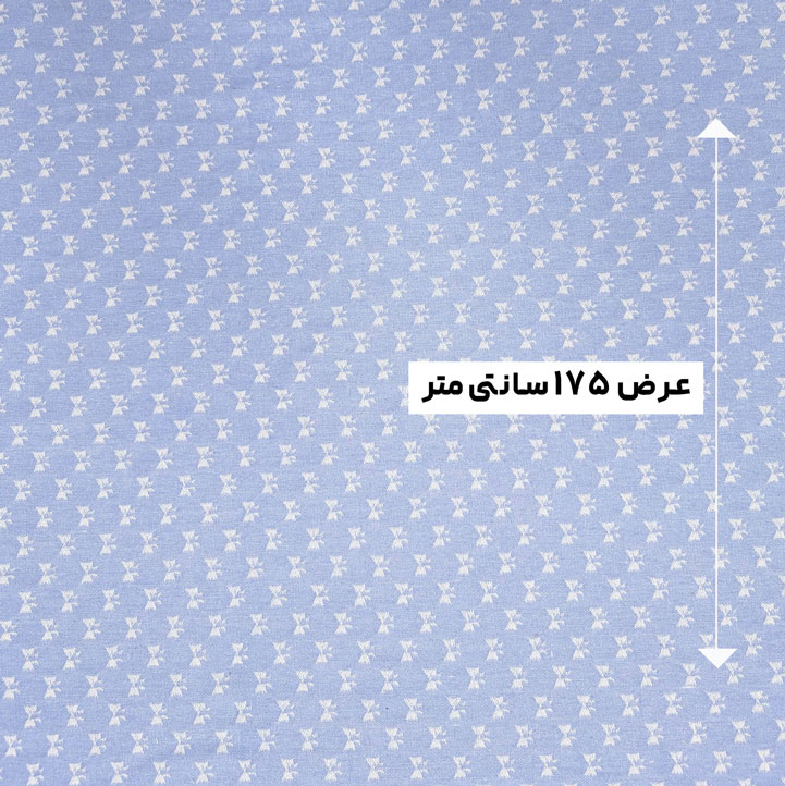 پارچه جین طرحدار دیزاین 1 رنگ آبی روشن 