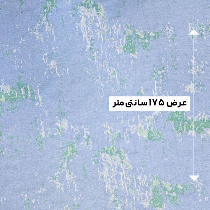 پارچه جین طرحدار دیزاین 4 رنگ آبی روشن 