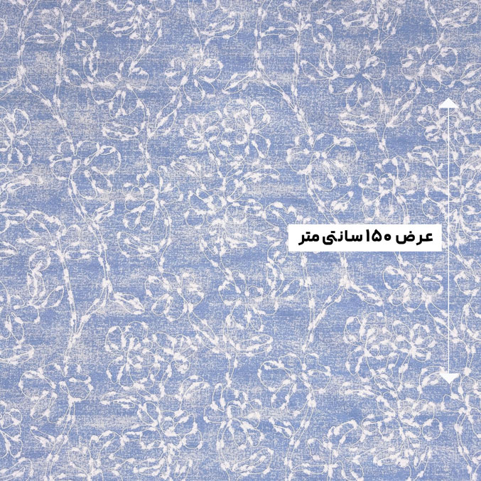 پارچه جین طرحدار دیزاین 8 رنگ آبی روشن 