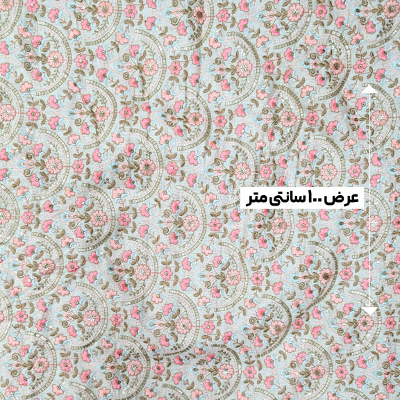 پارچه لینن سوزن دوزی دهلی 125 رنگ نچرال 