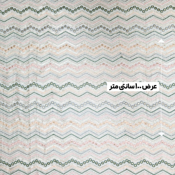 پارچه لینن سوزن دوزی دهلی 128 رنگ نچرال 