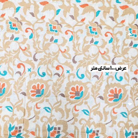 پارچه لینن سوزن دوزی دهلی 130 رنگ نچرال 