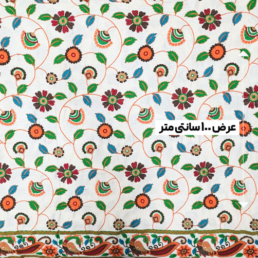 پارچه لینن سوزن دوزی دهلی 135 رنگ نچرال 