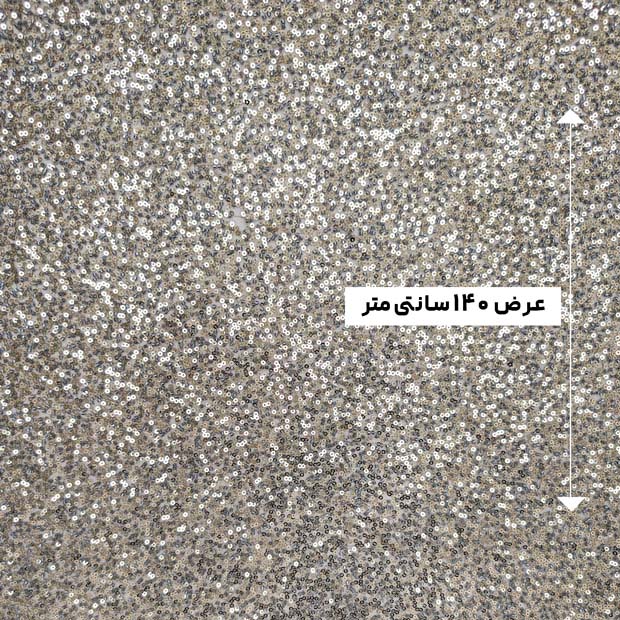 پارچه مجلسی جسمیکو رنگ طوسی طلایی 