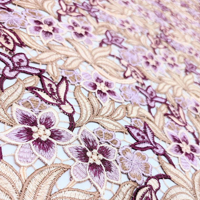 پارچه گیپور مولتی کالر رنگ 2 