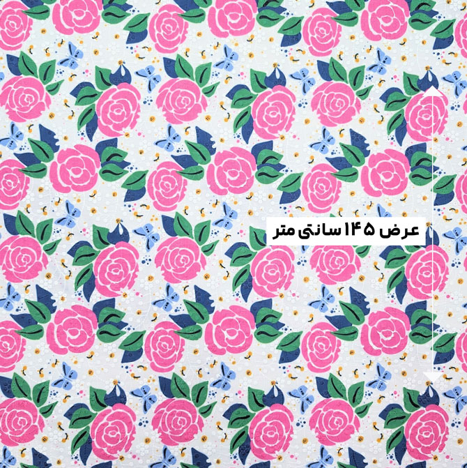 پارچه وال خامه دوزی پرینت رنگ 303-6