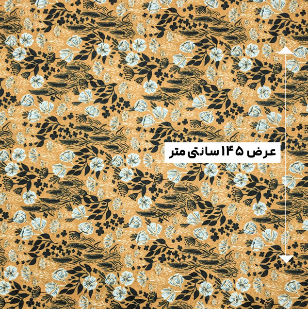 پارچه وال خامه دوزی پرینت رنگ 305-6
