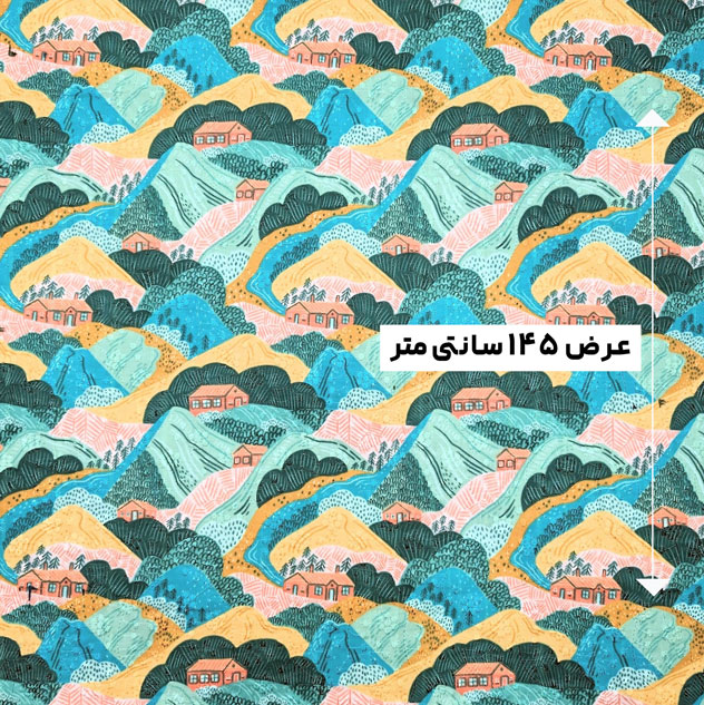 پارچه وال خامه دوزی پرینت رنگ 321-6