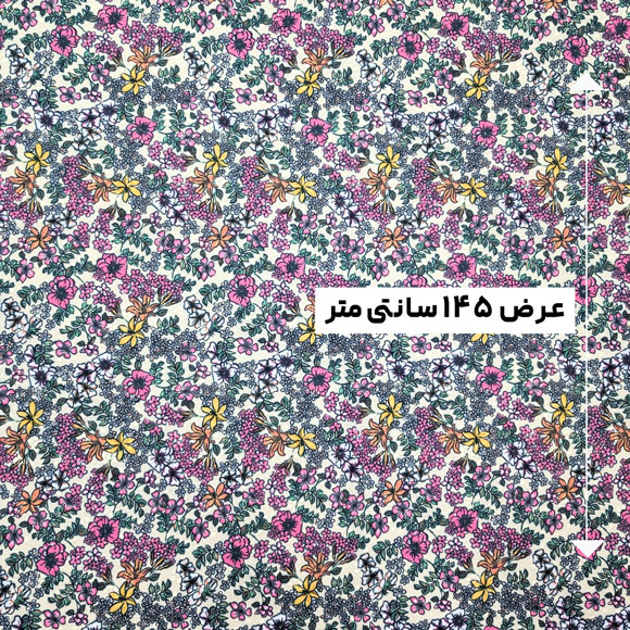 پارچه وال خامه دوزی پرینت رنگ 355-6