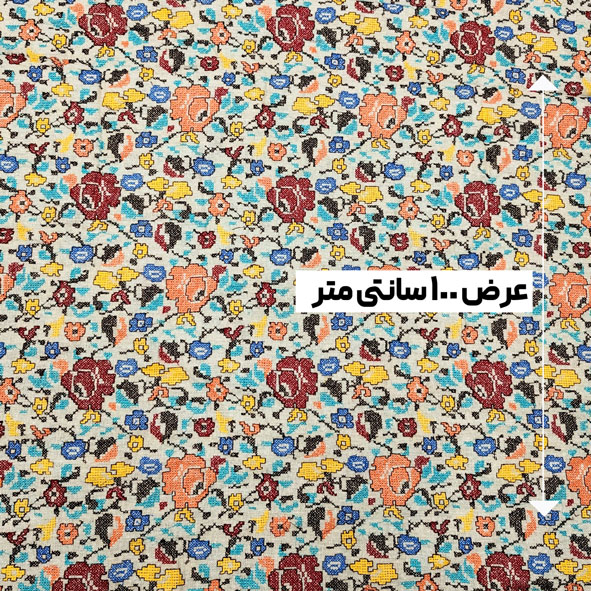 پارچه لینن جوت سوزن دوزی رنگ 2 