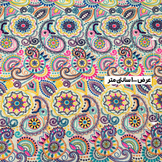 پارچه لینن سوزن دوزی هندی 140 رنگ 121-4 