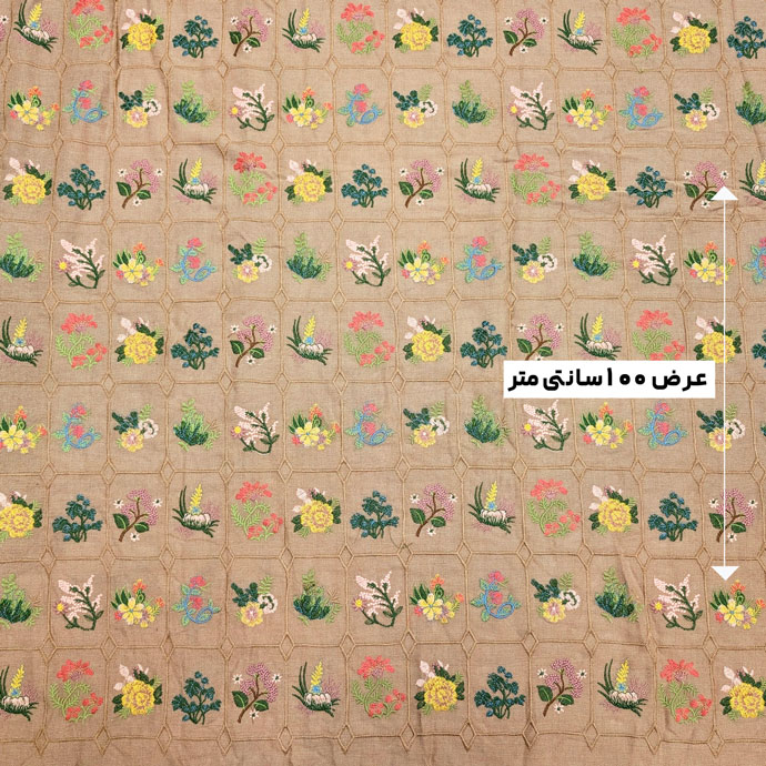 پارچه لینن سوزن دوزی هندی 141 رنگ 5 