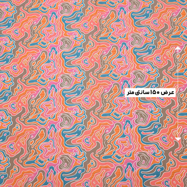 پارچه ژاکارد پنبه پفکی 4060 رنگ ۴۴-۵۵-۶۲ 