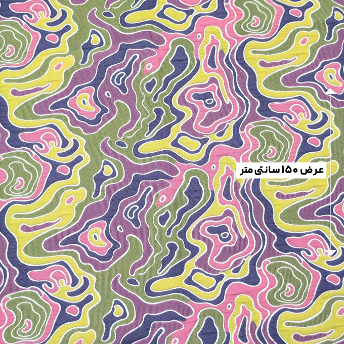 پارچه ژاکارد پنبه پفکی 4060 رنگ ۸۸-۵۵-۸۹ 