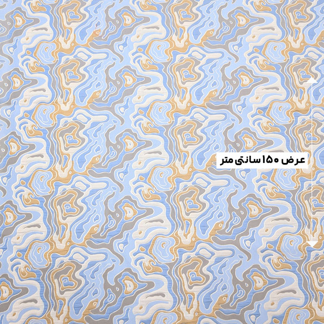 پارچه ژاکارد پنبه پفکی 4060 رنگ ۲۹-۸۷-۸۶ 