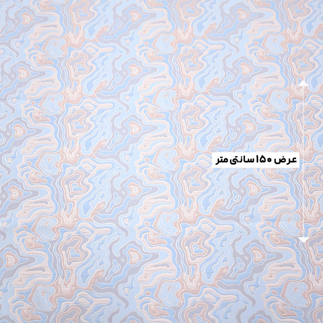پارچه ژاکارد پنبه پفکی 4060 رنگ ۲۹-۶-۵۹ 