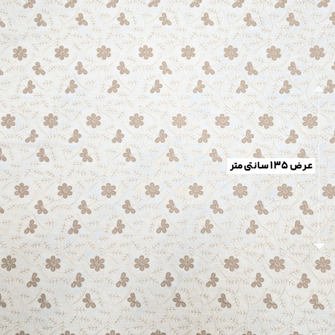 پارچه لینن اپلیکه نچرال رنگ 1 