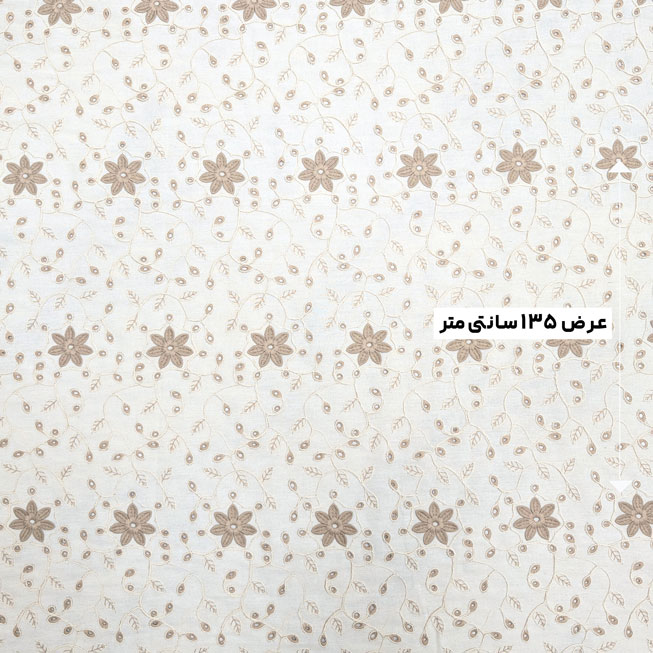 پارچه لینن اپلیکه نچرال رنگ 3 