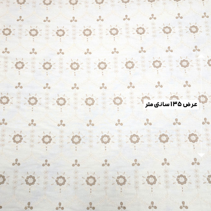 پارچه لینن اپلیکه نچرال رنگ 4 