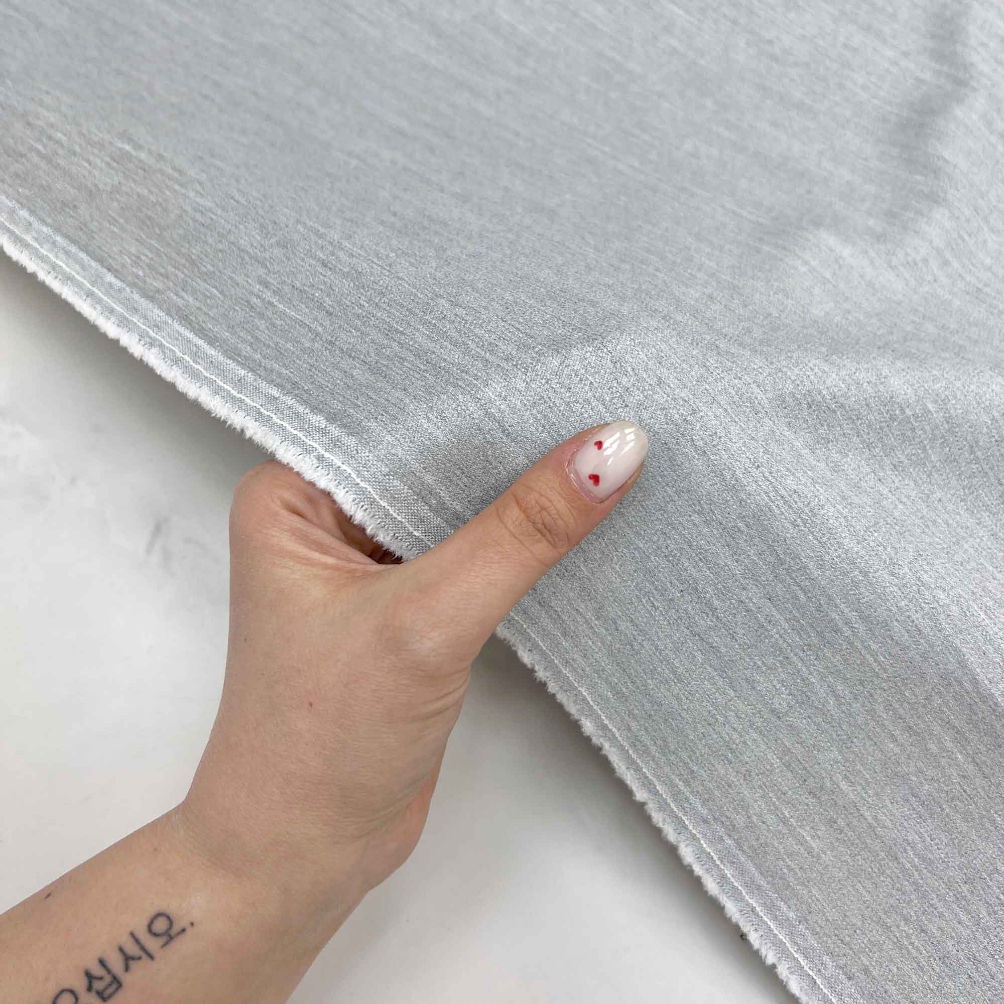 پارچه کتان گاباردین کلاسیک رنگ خاکستری 