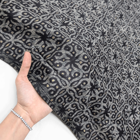 پارچه نخی باتیک هندی طرح 1 رنگ 1-2 