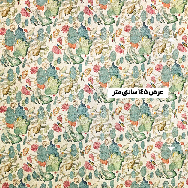 پارچه لینن پرینت ترک رنگ 17