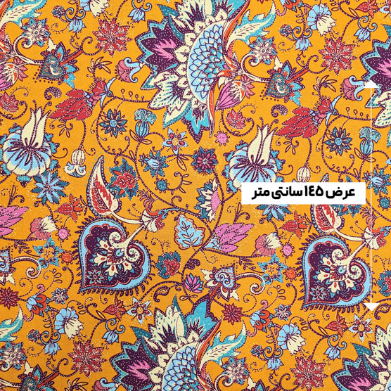 پارچه لینن پرینت ترک رنگ 21