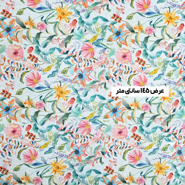 پارچه لینن پرینت ترک رنگ 41