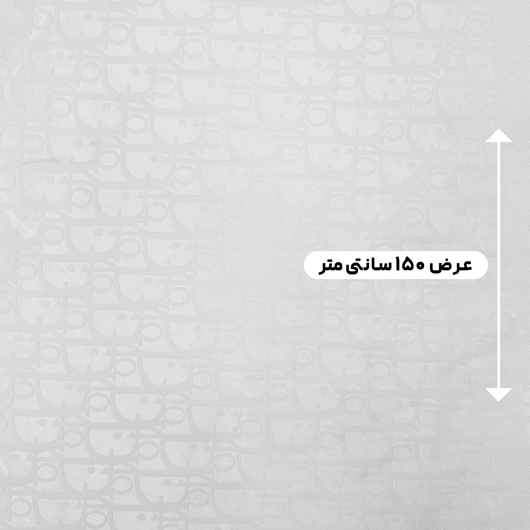 پارچه ژاکارد سیلک دیور رنگ آفوایت 