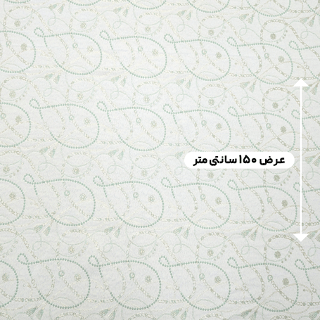 پارچه ژاکارد پنبه KP027 رنگ سبز ناز 