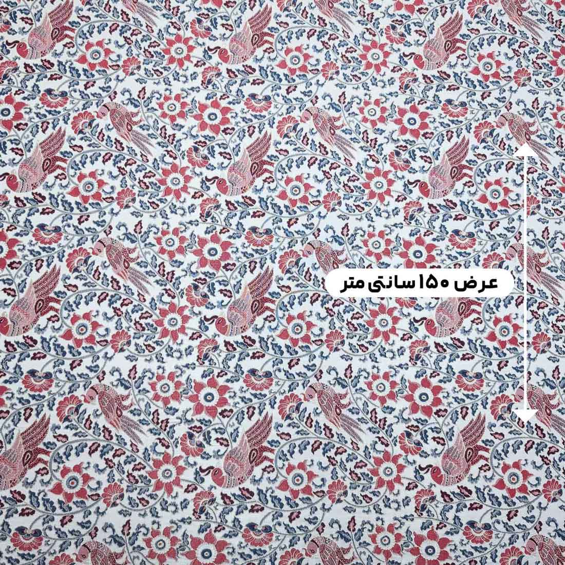 پارچه ژاکارد لمه 4067 رنگ قرمز 