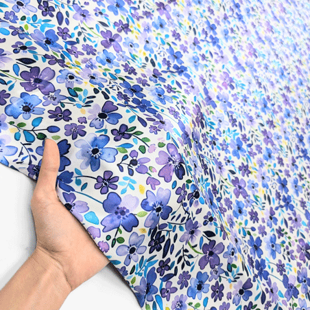 پارچه ساتن پرینت رنگ 100