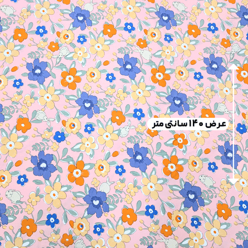 پارچه نخی گلدار رنگ 771