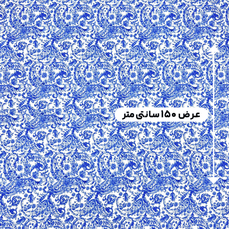 پارچه کرپ حریر طرح دار رنگ 3