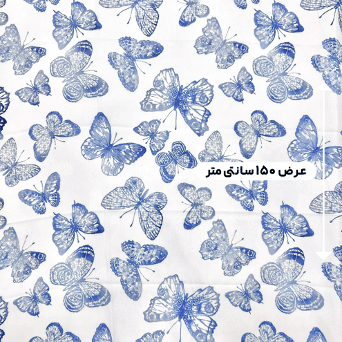 پارچه کرپ حریر طرح دار رنگ 48