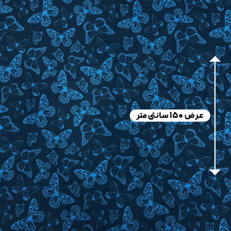 پارچه کرپ حریر طرح دار رنگ 71