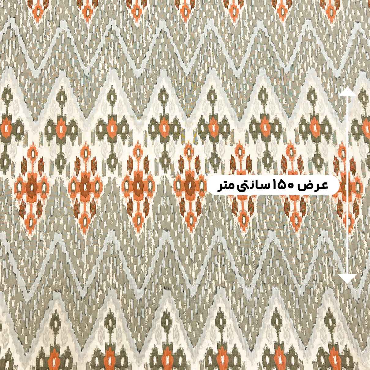 پارچه ژاکارد پنبه پفکی 4073 رنگ 29-62-19 