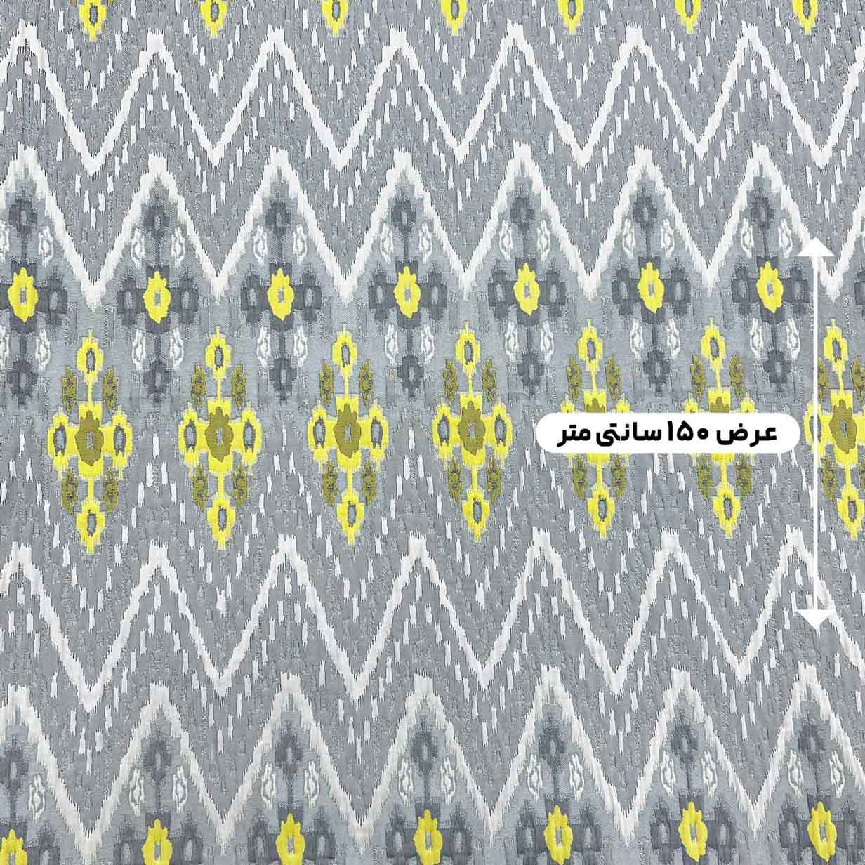 پارچه ژاکارد پنبه پفکی 4073 رنگ 29-62-19 