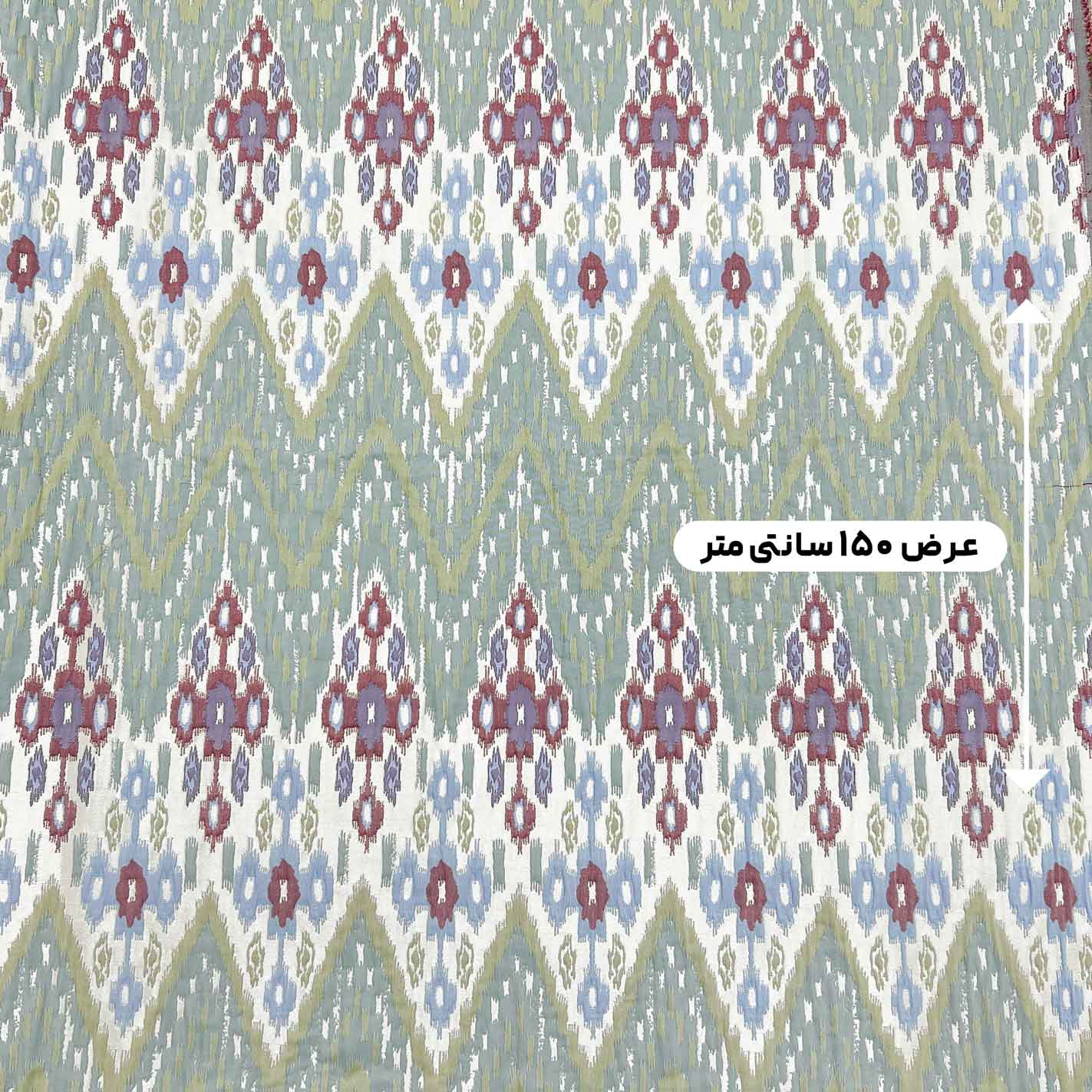 پارچه ژاکارد پنبه پفکی 4073 رنگ 3-22-58 