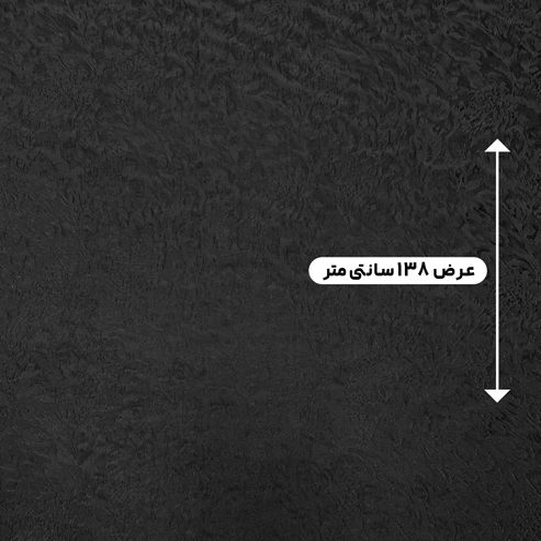 پارچه ژاکارد ابریشم ترک 202 رنگ مشکی 