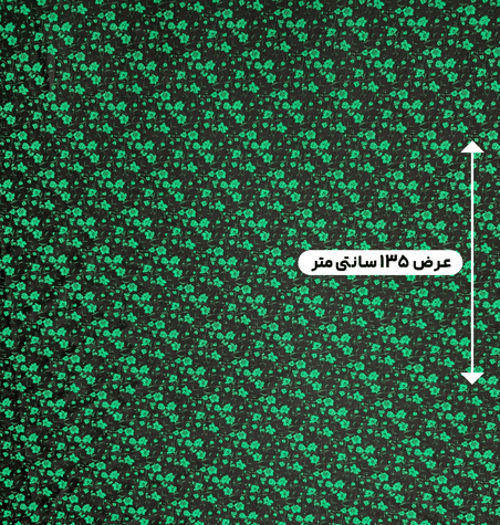 پارچه ژاکارد ابریشم ترک 201 رنگ زمردی مشکی 