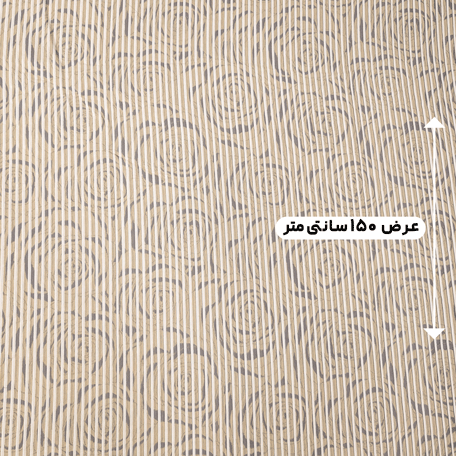 پارچه ژاکارد کرکره ای 204 رنگ کاراملی 