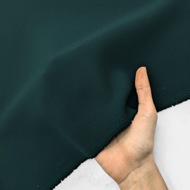 پارچه کرپ کنزو رنگ 77 یشمی 